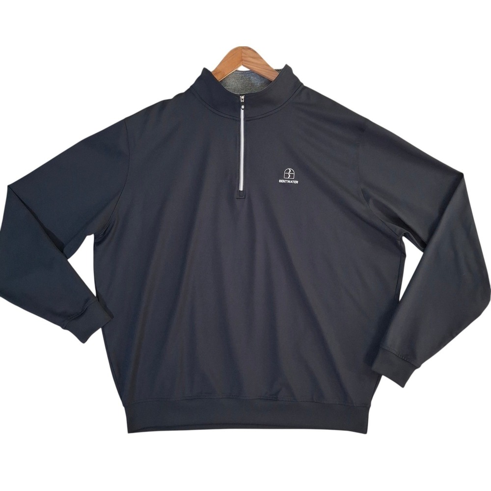 FootJoy Quarter Zip Pullover Men's XXL Black Bentwater Golf Texas FJ